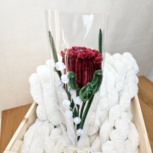 Rose mit Schleierkraut
